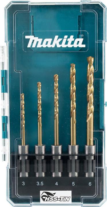 Makita Metallbohrer-Set (3,0, 5,0, 6,00 mm, 4,0, 3,5)