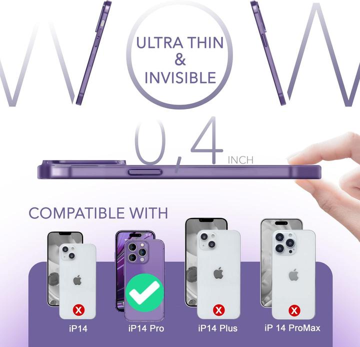 Produktbild Nalia Extrem Dünnes 0,3mm Mattes Hardcase (Apple iPhone 14 Pro)