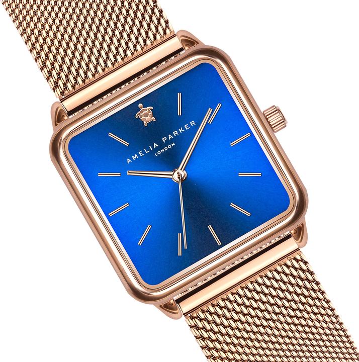 Actual product image Amelia Parker Pacific Ocean Rose Gold Mesh (28 mm)