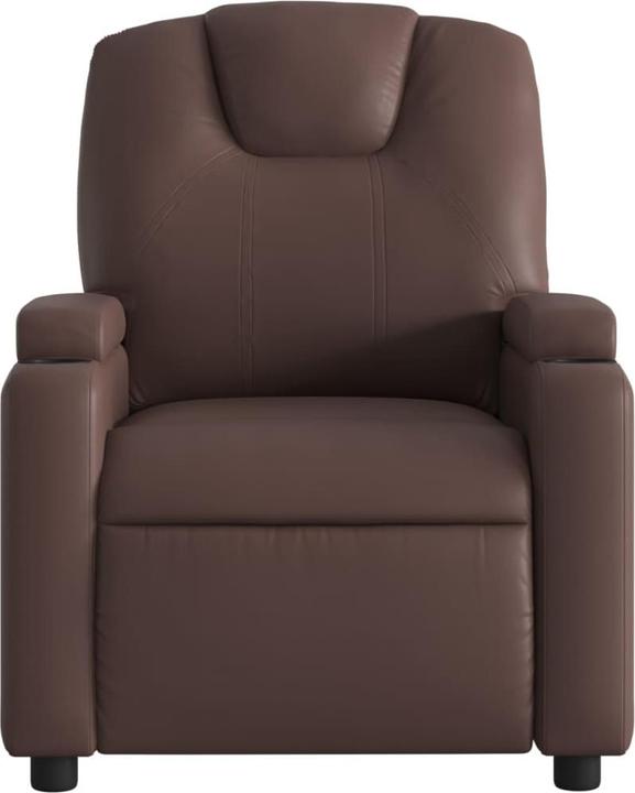 Actual product image VidaXL Massage chair brown imitation leather,Colour: Brown,Material