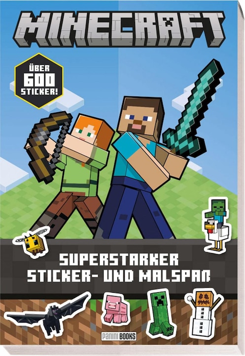 Actual product image Minecraft Sticker and colouring fun