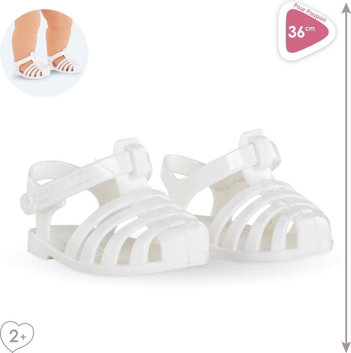 Produktbild Corolle Mon Grand Poupon Sandalen Weiss, 36 cm