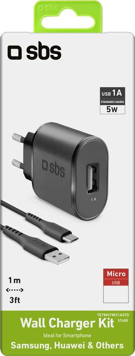 Actual product image SBS Micro USB travel charging kit (5 W, 1 portion)