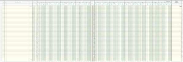 Actual product image König & Ebhardt Vario Journal 18 accounts 48 sheets 53x33cm (48x)