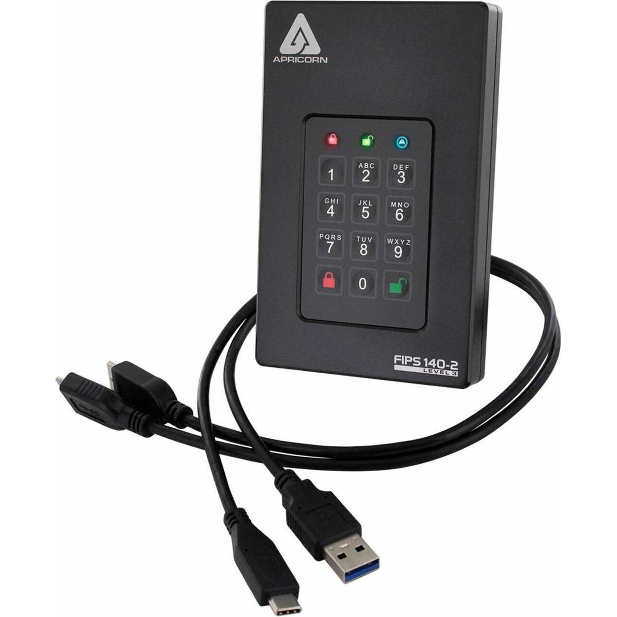 Apricorn 500 G Fotress L3 SSD encrypted, Externe SSD