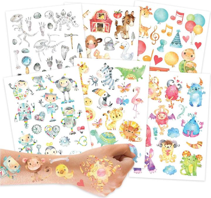 Papierdrachen Tatuaggi per bambini - Robot e mostri