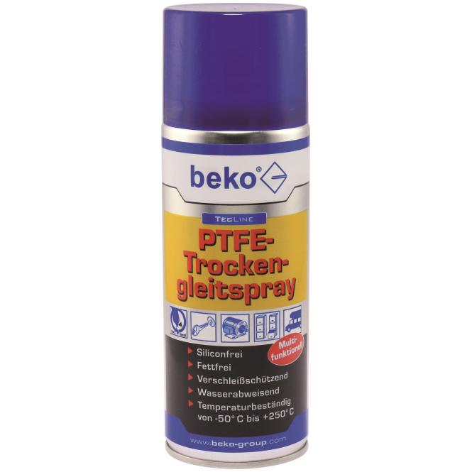 Beko TecLine PTFE 2986400 Trockengleitspray 400ml, Aktive Bauelemente