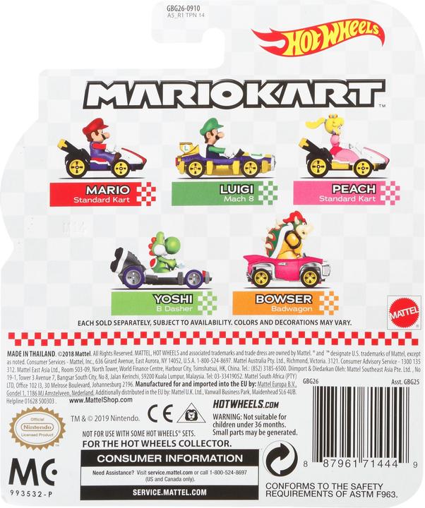 Image du produit Hot Wheels Véhicule Mario Kart - Petite Voiture - 3 ans et +
