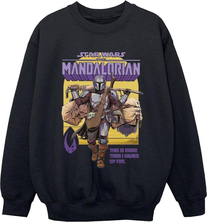 Actual product image Star Wars Boys The Mandalorian More Than I Signed Up For Sweatshirt (152, 158)