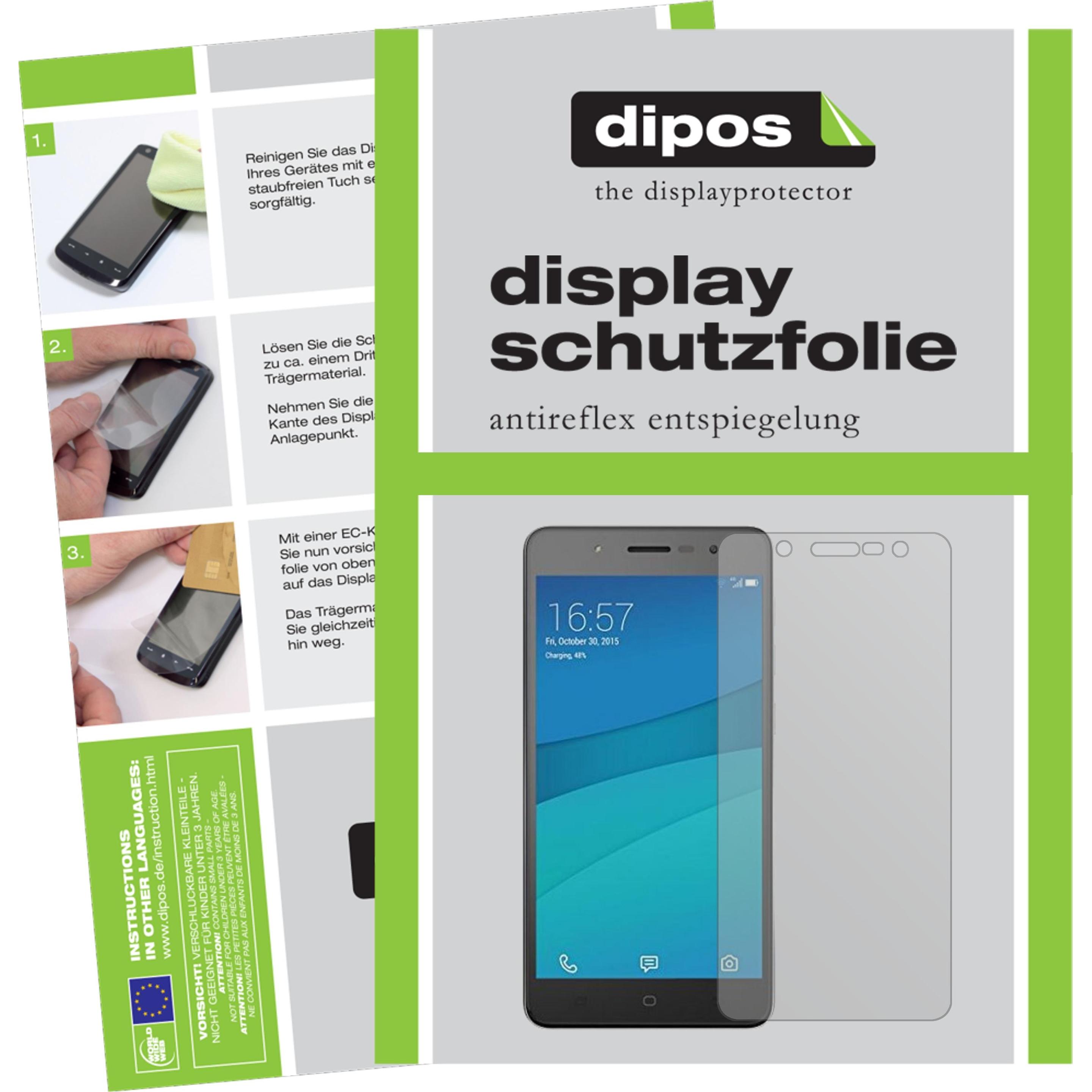 Dipos Displayschutzfolie Antireflex (2 Stück, HiSense L695), Smartphone Schutzfolie, Transparent