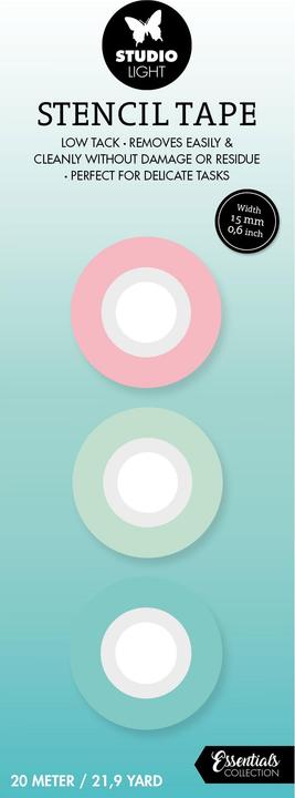 Actual product image art by marlene Studio Light | Essential Tools Stencil Tape Low Tack 15mm Wide 3pcs (15 mm)