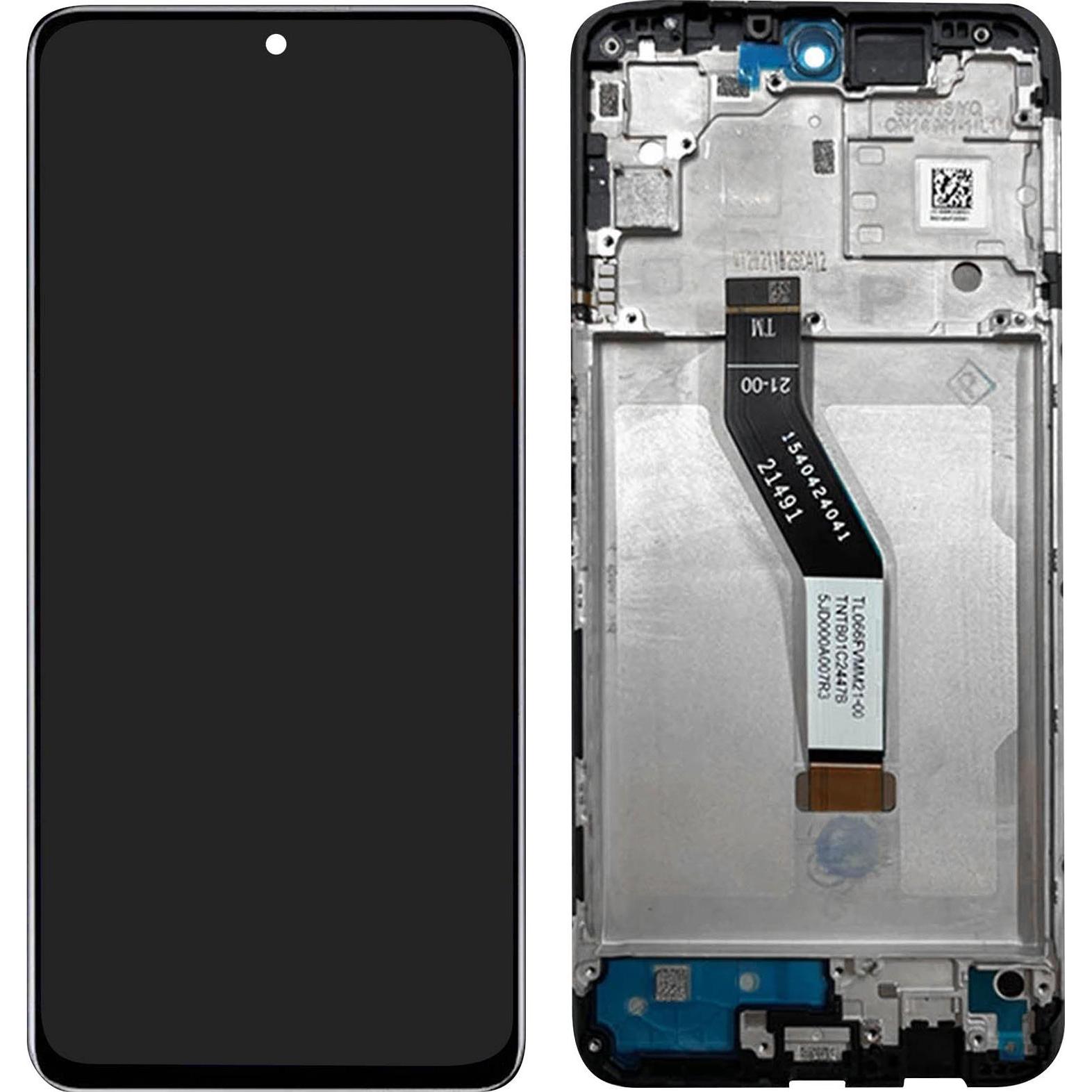 Clappio Ersatzbildschirm + Gehäuse (Xiaomi Redmi Note 11S 5G), Mobilgerät Ersatzteile, Schwarz
