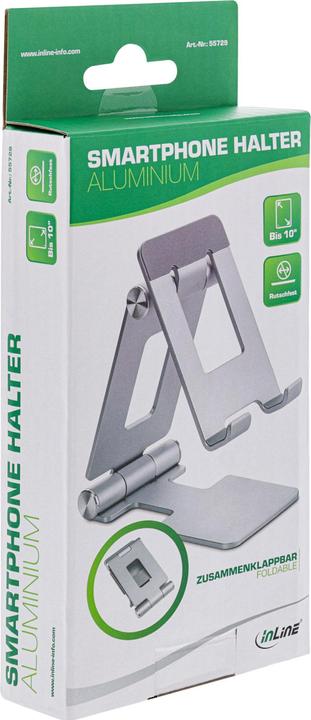 Immagine prodotto InLine Porta smartphone in alluminio universale fino a 10
