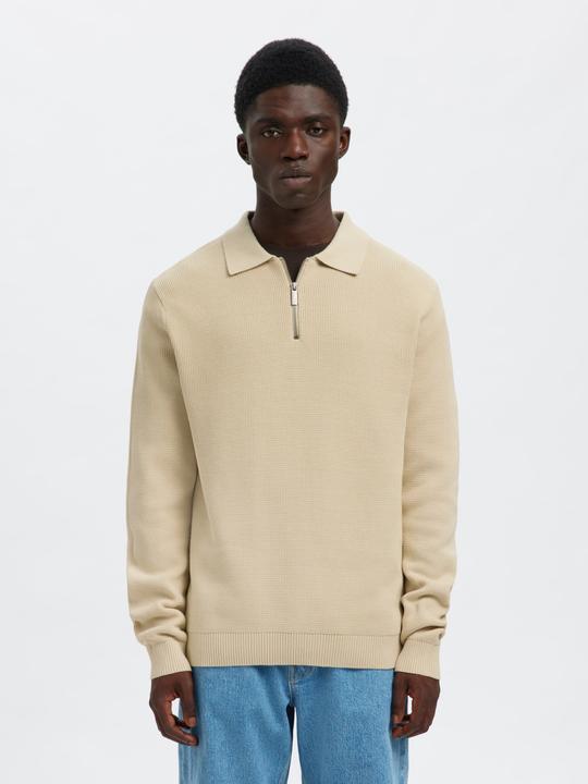Produktbild Selected Slhdane Ls Knit Struc Half Zip Polo Noos (S)