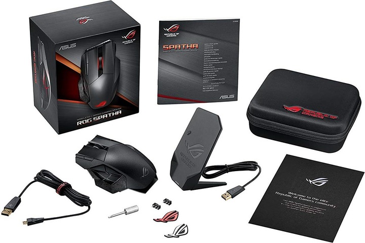 Actual product image ASUS ROG Spatha (Cable, Wireless)