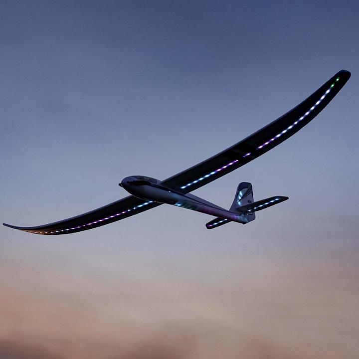 Actual product image E-Flite Night Radian 2000mm electric motor glider model PNP (Glider)