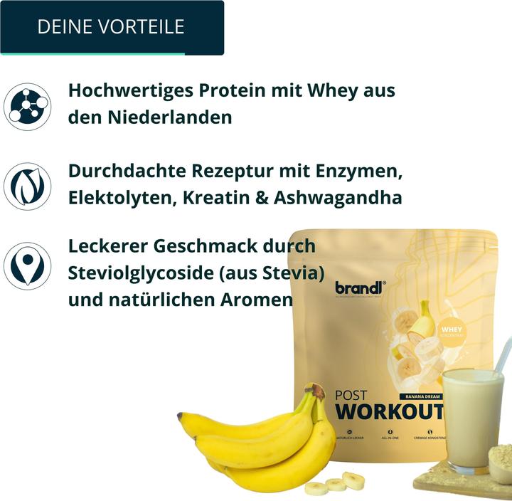 Actual product image Brandl Pulver Post Workout Banana 1000 g (Banana, 1 pcs., 1000 g)