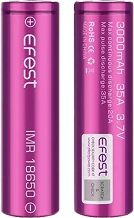 Image du produit Efest 18650 3000mah 35A (1 pcs, 18650, 3000 mAh)