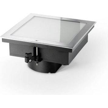 Ideal lux, Gartenbeleuchtung, TAURUS LED Einbauleuchte 16W Stahlfarben IP67 warmweiss 325705 (1750 lm, IP67)