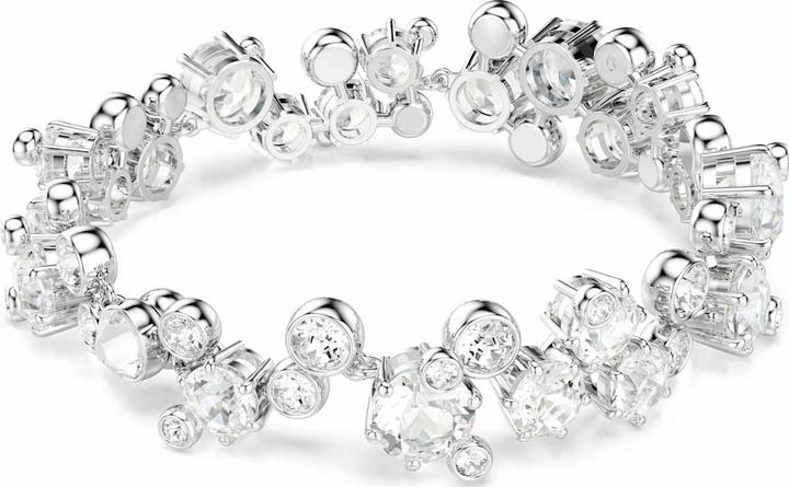 Immagine prodotto Swarovski Constella Armband Verschiedene Schliffe Weiss Rhodiniert (20 cm, Metallo Swarovski)