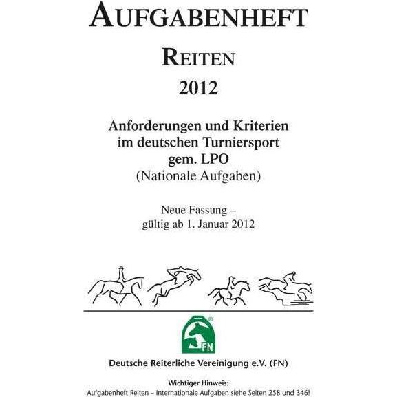 Aufgabenheft - Reiten 2018 (Nationale Aufgaben), Schulbücher von Deutsche Reiterliche Vereinigung e.V. (FN)