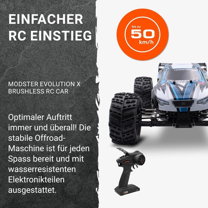 Produktbild Modster Evolution X Brushless Monster Truck 1/10 RTR 4WD (RTR Ready-to-Run)