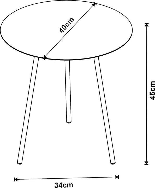 Image du produit En.Casa Sula (40 x 40 x 45 cm)
