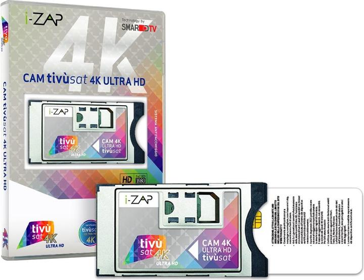 Zap Modulo Tivusat Ican 4k UHD Dvbs2 Per TV In Satellitare (CI Modul)