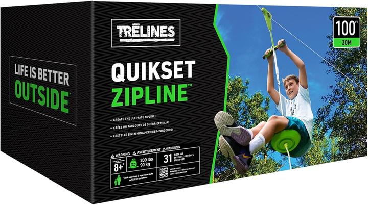 Actual product image Trelines Rope slide with brake (30 m + quick set-up)