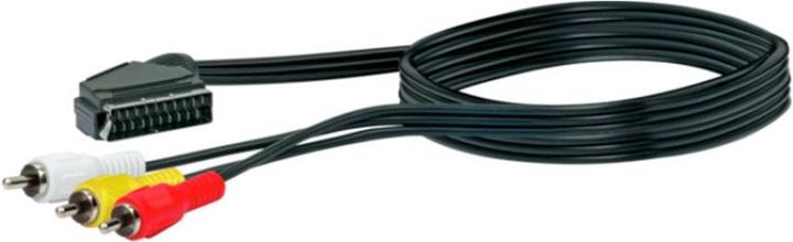 Schwaiger Adapter cable (2 m, Scart, Cinch)