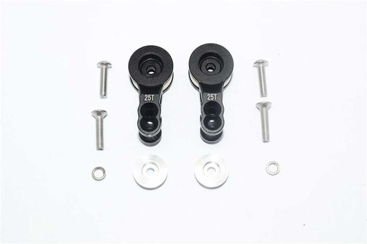 GPM aluminium servo horn mit feder schwarz trx 1/10 e-revo