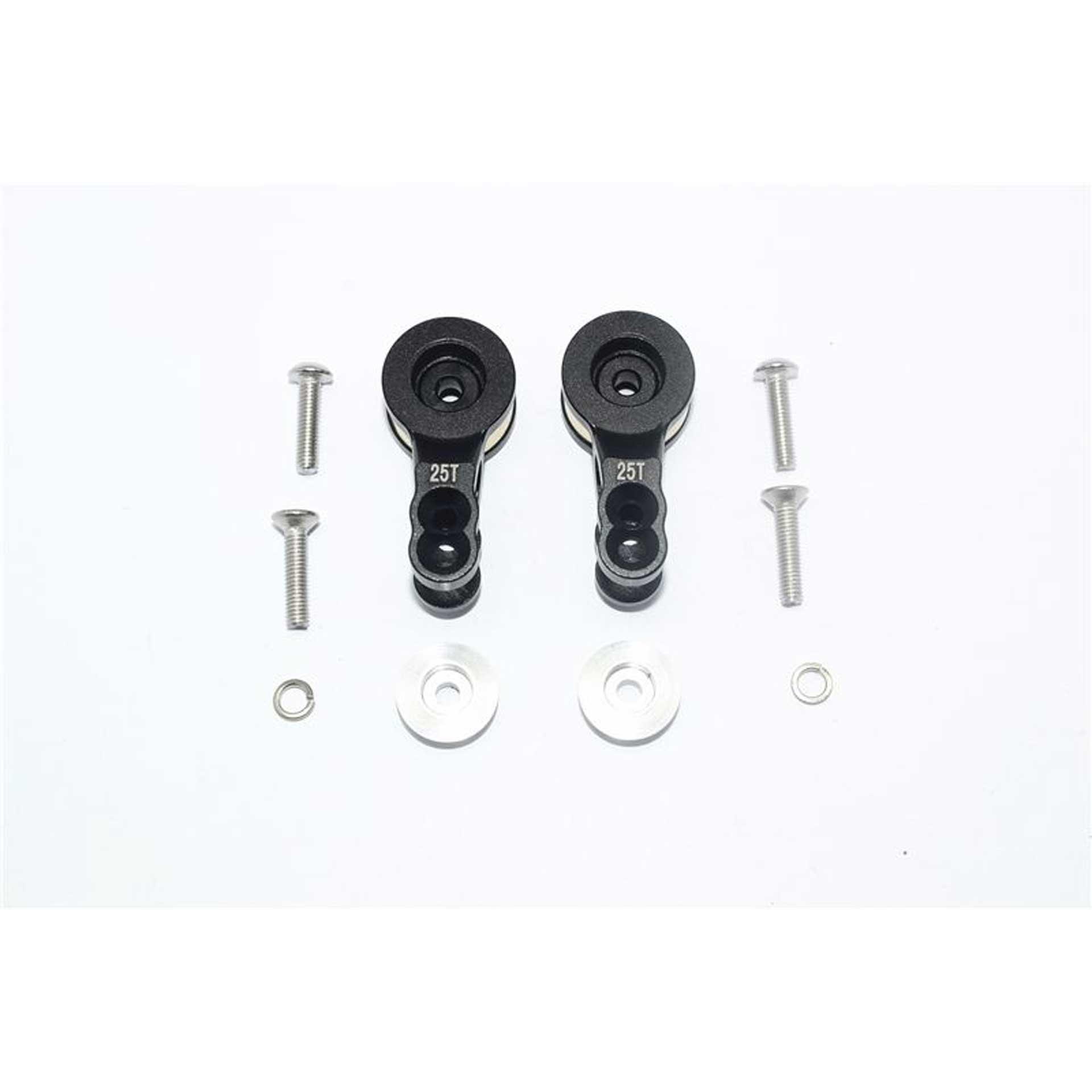 GPM aluminium servo horn mit feder schwarz trx 1/10 e-revo