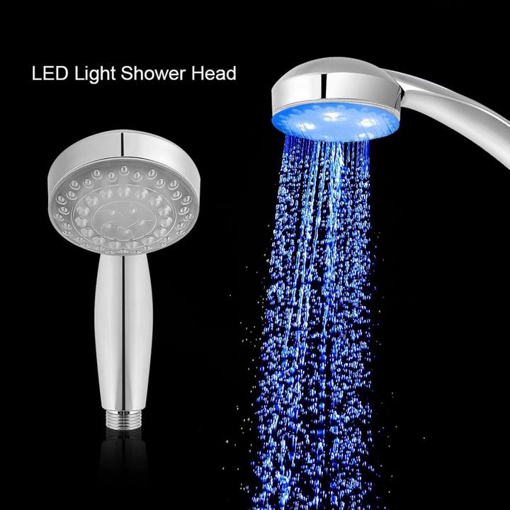 Actual product image Cbx LED shower head, shower head with 7 colours (7 Beam types)