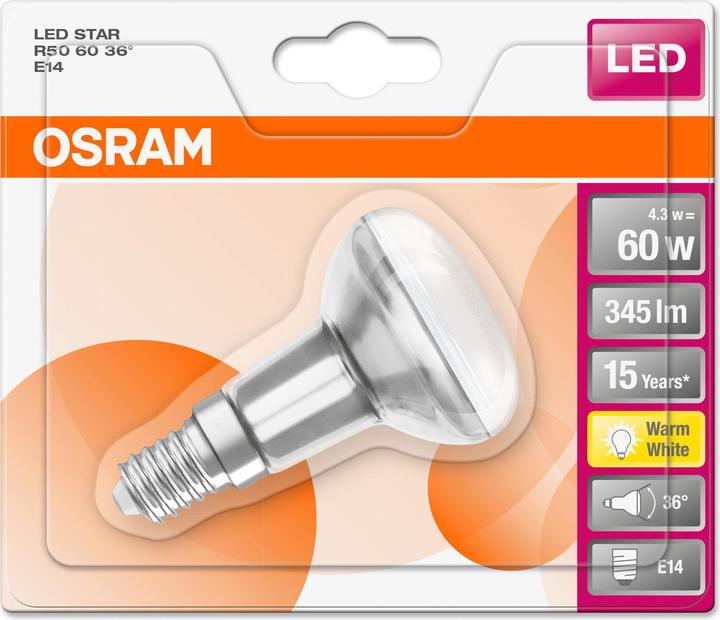 Produktbild Osram LED Star R50 (E14, 345 lm, 1x)
