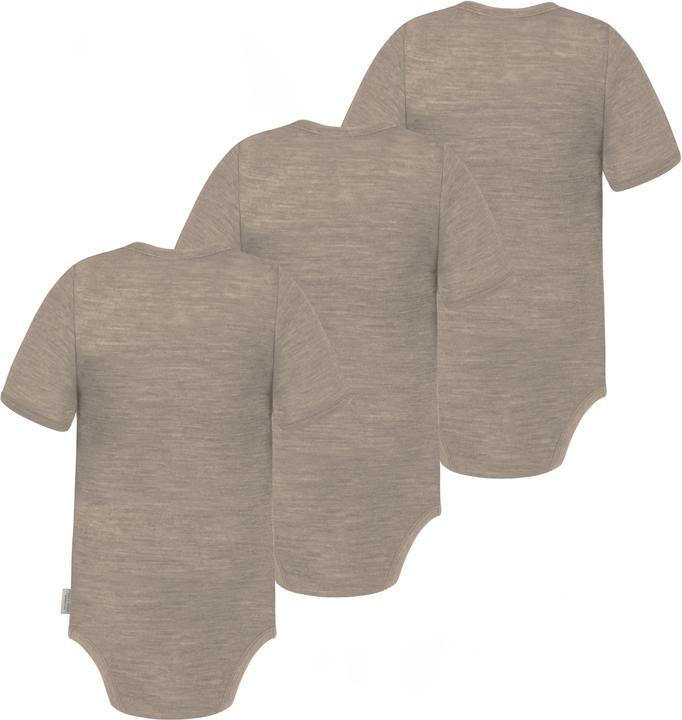 Produktbild Normani 3er Set Baby Merino Body Kurzarm „Tauranga" - 9287 (92)