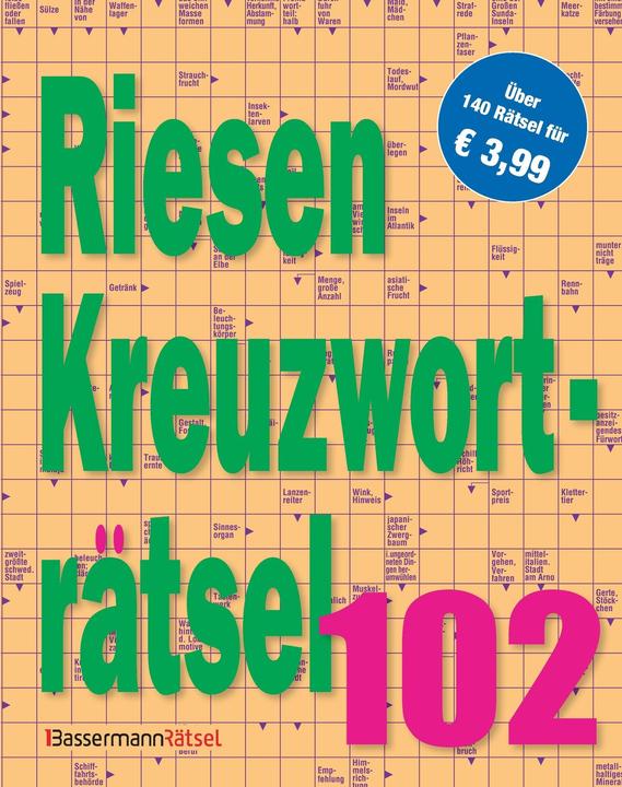 Produktbild Riesen-Kreuzworträtsel 102 (Deutsch)