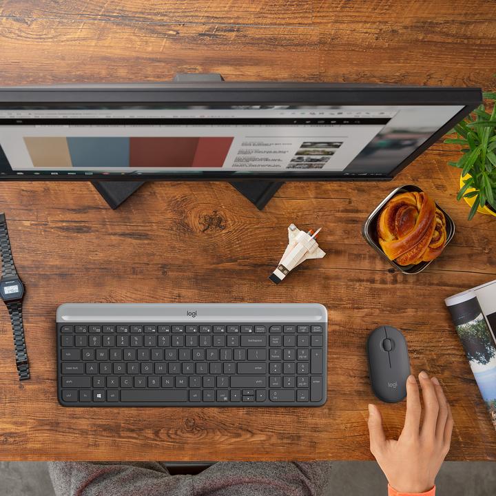 Actual product image Logitech MK470 Slim (NL, Wireless)