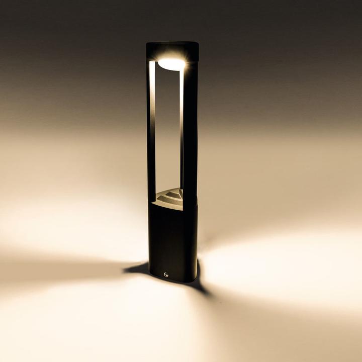 Produktbild Heitronic LED Standleuchte MARYLAND Sockelleuchte LED, schwarz, IP54 (250 lm, IP54)