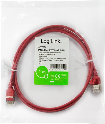 Immagine prodotto LogiLink Cavo di rete (STP, CAT6a, 0.30 m)