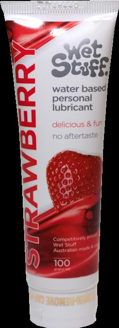 Wet Stuff Strawberry" 100g fruity lube with strawberry flavour (100 ml)