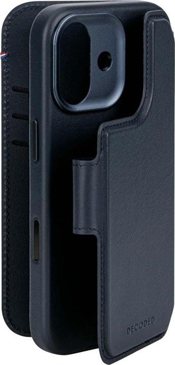 Actual product image Decoded Leather Detachable Wallet Apple iPhone 17 Navy Shadow (Apple iPhone 17)