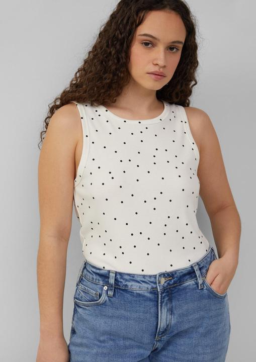 Produktbild S.Oliver T-Shirt Geripptes Tanktop mit All-over-Print (54)