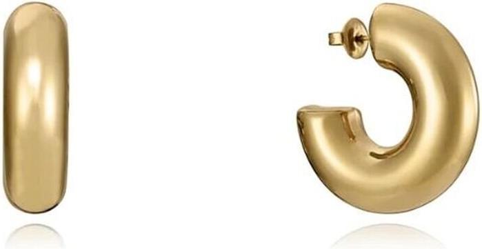 Immagine prodotto Viceroy Orecchini a cerchio placcati oro Air 14089E01012 (Acciaio)