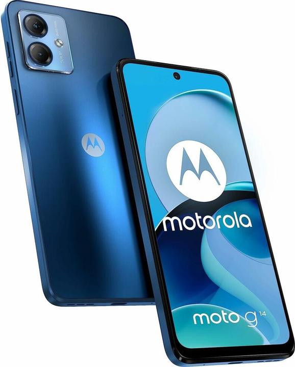 Actual product image Motorola Moto G14 EU (256 GB, Sky blue, 6.50", Dual SIM, 4G)