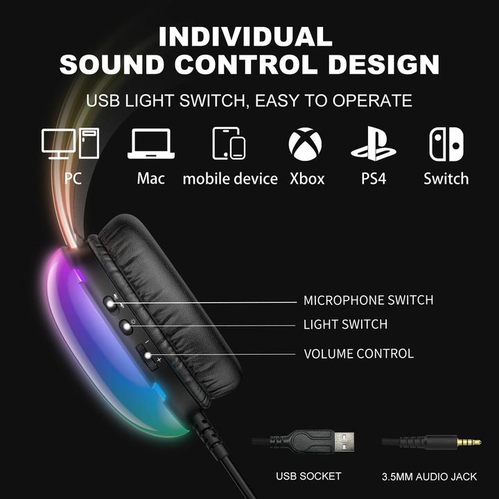 Actual product image Onikuma Gaming headphones X25 White (Cable)