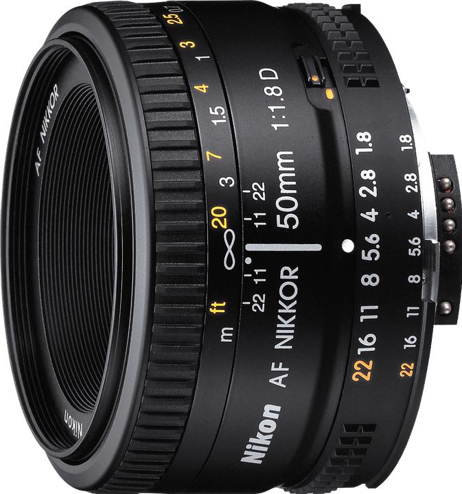 Nikon Nikkor 50mm f/1.8D AF (Nikon F, Full-frame)