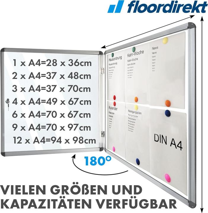Actual product image Master of Boards PremiumMaster of Boards display case, acrylic glass door, For 4 x A4
