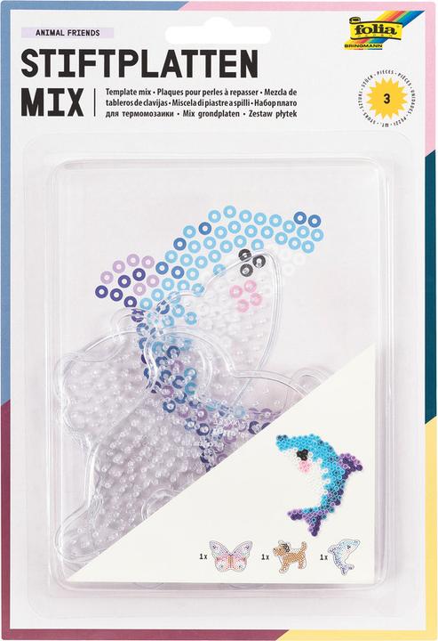 Produktbild Folia Bügelperlen Platten Stiftplatten-Set