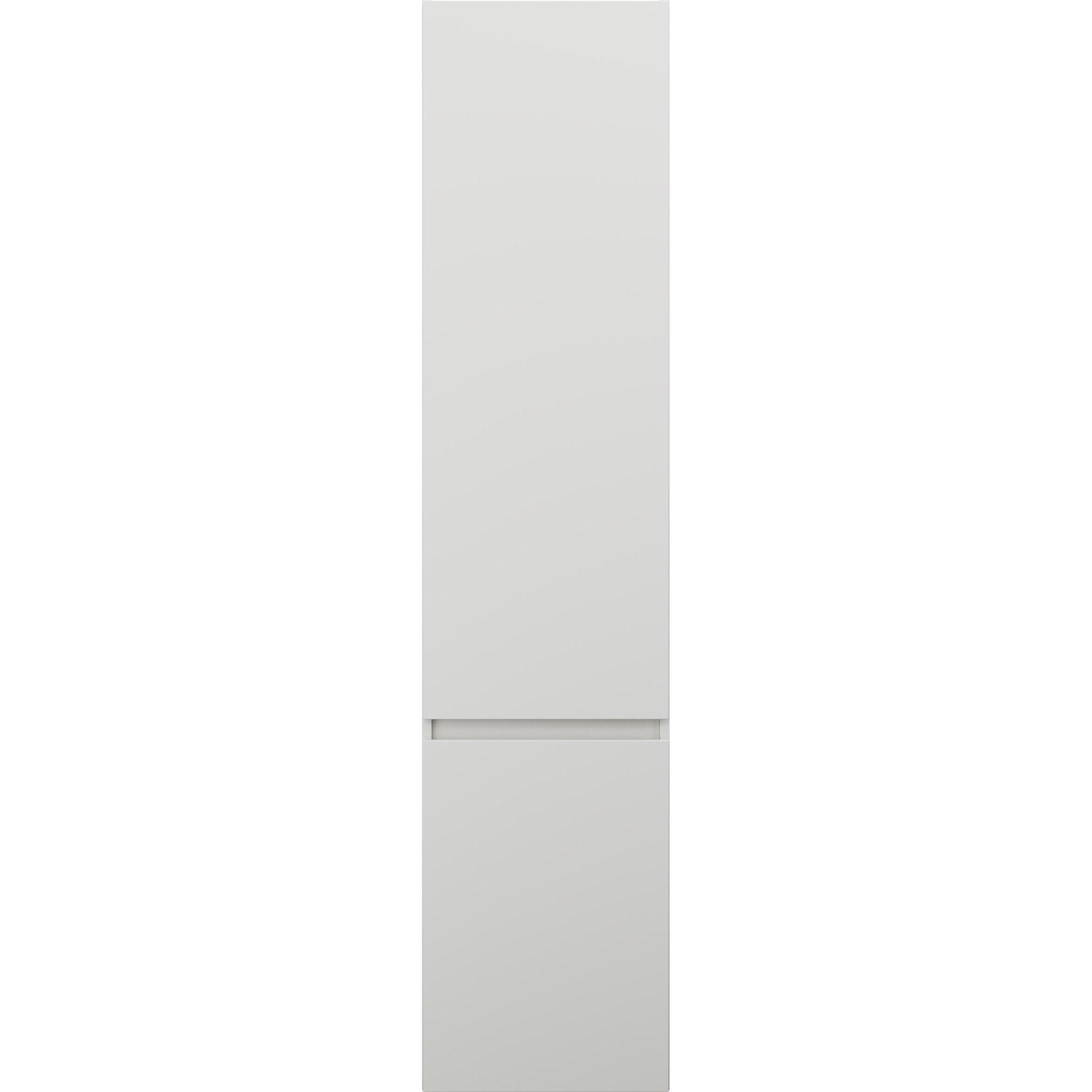 burgbad, Badezimmerschrank, Lin20 Hochschrank Wandhängend mit 2 Türen, Tiefe 245mm, Türanschlag links, 400x245x1760mm