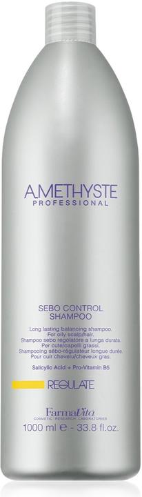 Actual product image Farmavita Amethyste Regulate Sebo Control Shampoo 1000ml (1000 ml, Liquid shampoo)
